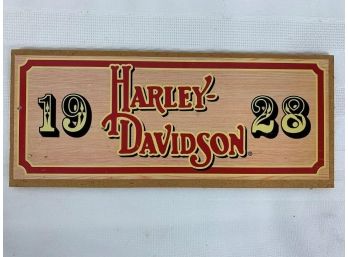 Wood Harley Davidson Sign