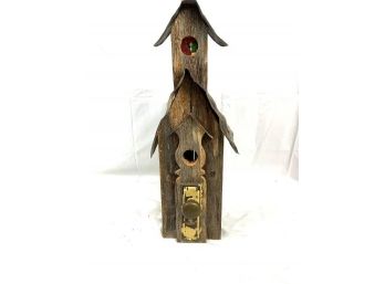 Large Wood And Tin Bird House