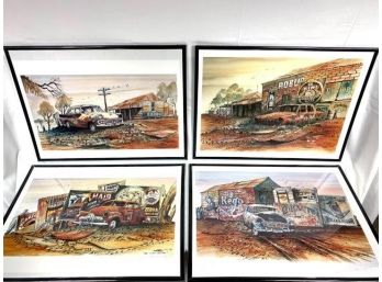 Loft Of (4) Signed Tim Hall Prints-'Yesterday's Dreams' Limited Editions, Numbered