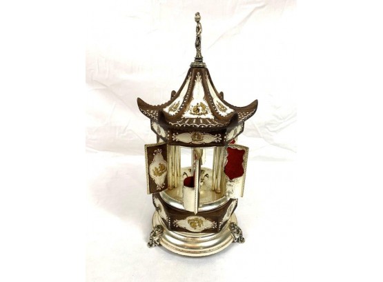 Sold at Auction: Reuge Carousel Lipstick / Cigarette Music Box