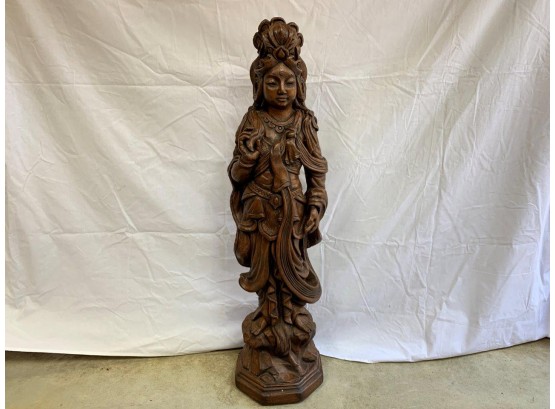Tall And Heavy Ceramic/pottery Goddess Statue
