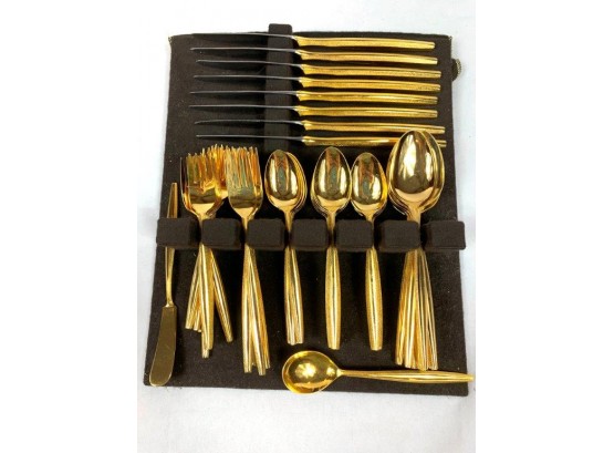 Cosmos Stainless Gold Flatware From Japan