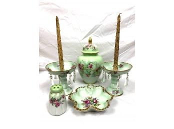 Beautiful Vintage Set Of French Bouquet Ceramics