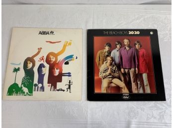 2 - Record Albums - Abba And Beach Boys