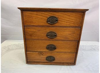 Vintage Wood 4 Drawer Chest Handles For Filing , Storage, Paper