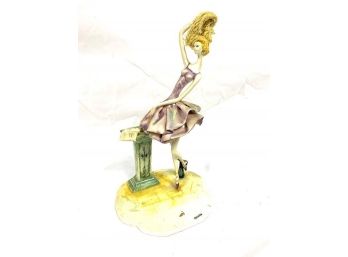 Rare Vintage Signed Lo Scrcciolo Ballerina Figurine