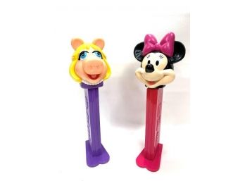 2 - Giant Miss Piggy And Minnie Mouse Pez Dispensers