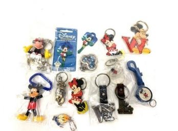 Assortment Of Vintage Disney Key Chains