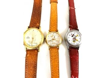3-Lorus Mickey Mouse Watches