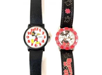 1- Disney And 1- Lorus Mickey Mouse Watches