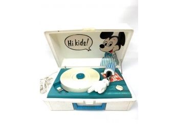 Vintage Mickey Mouse Record Player