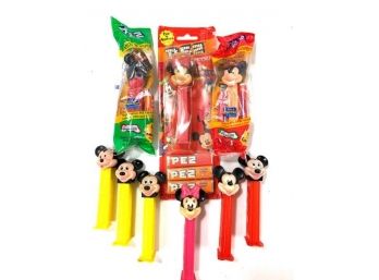 9 - Mickey And Minnie Mouse Pez Dispensers