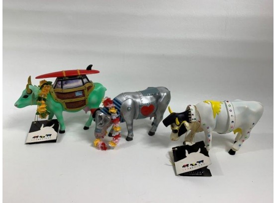 3 - Westland Cow Parade Figurines