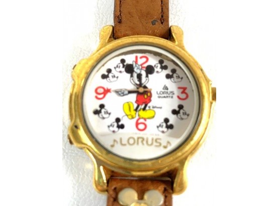 Vintage Lorus Musical  Tone Mickey Mouse Watch