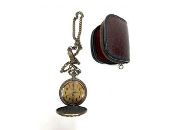 Relic Pocket Watch With Chain And Case