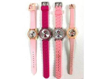 4 - Minnie Mouse Watches - 2 - Lorus And 2 - Disney