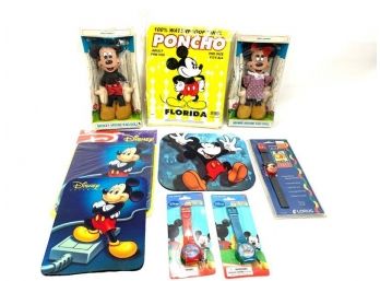 Assortment Of Mickey And Minney Mouse Items
