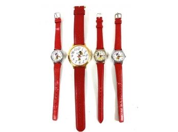4 -Lorus Watches  3 - Minnie And 1 - Mickey Mouse