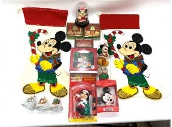 Assortment Of Mickey Mouse Holiday Items