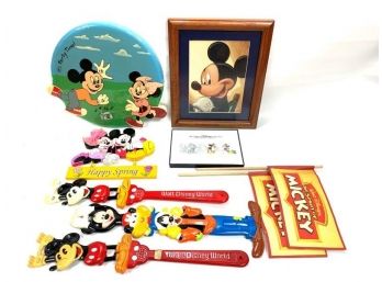 Assortment Of Mickey And Minnie Mouse Items