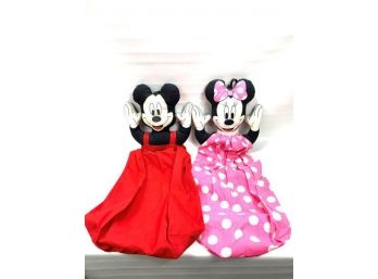 Minnie And Mickey Mouse Hanging Storage Pouches