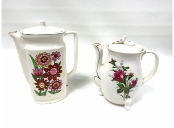 2 Vintage Ceramic Electric Tea/coffee Pots - With Cords
