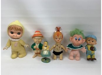 Lot Of Small Vintage Plastic Toys