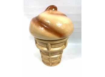 Vintage Ceramic Ice Cream Cookie Jar