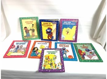 Lot Of  8 1992 Sesame Street Hard Back Books