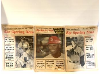 The Sporting News Cover Newspaper - 2 - 1964 And 1- 1963