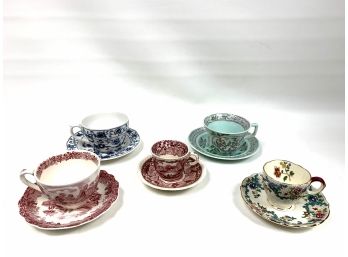 Lot Of 5 Cups And Saucers