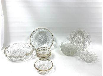 Lot Of Assorted Glass Bowls