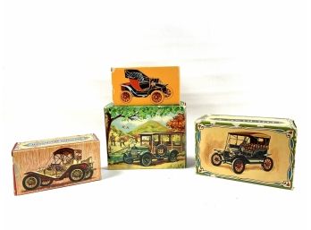 Lot Of 4 Avon Collector Car Cologne - New In Box