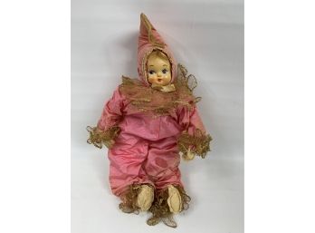 Antique Large Jester Doll