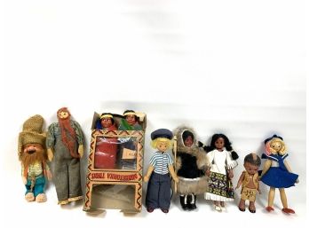Lot Of 9 Small Vintage Dolls