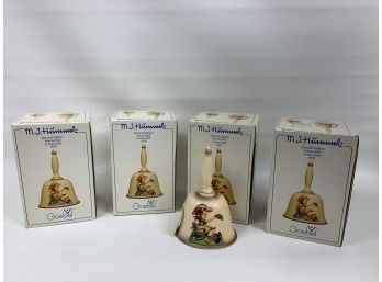 Lot Of 4 1979 Ceramic Hummel Bells