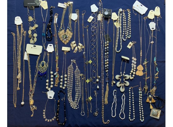 Lot Of Assorted Costume Jewelry Necklaces