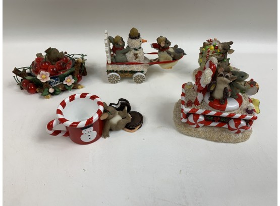 Lot Of 5 Charming Tails Figurines