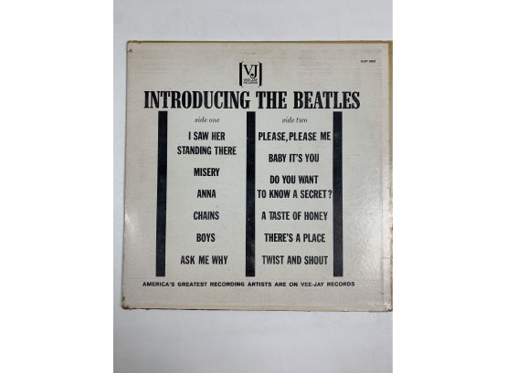 Introducing The Beatles England N0. 1 Vocals Record