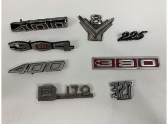 Lot Of 8 Vintage Car Badges
