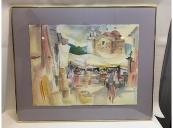 Water Color Artwork Signed By George Bevin