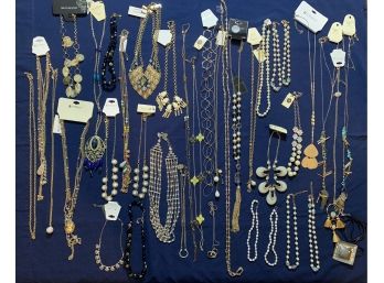 Lot Of Assorted Costume Jewelry Necklaces