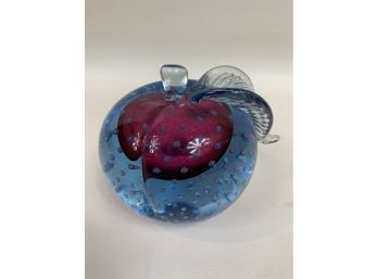 Large Murano Sommerso Barbini Glass Paper Weight