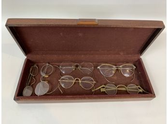 Lot Of 6 Antique Eye Glasses