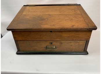 Antique Wood Portable Writing Desk