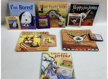 Lot Of 6 Sets Of Children Scholastic Books/audio