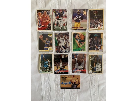 Lotof 13 Assortment Of Proffesional Basketball Cards