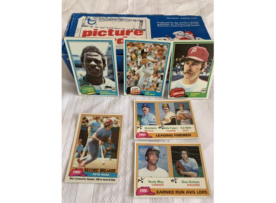 1981 Topps Baseball Cards In Vending Box