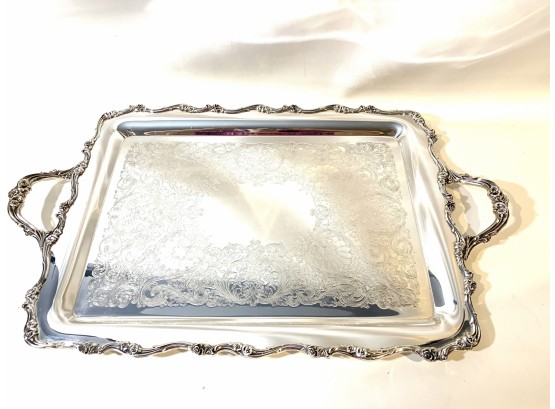 Large Webster Wilcox Silverplated Serving Tray