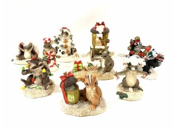 Lot Of 10 Charming Tails Figurines